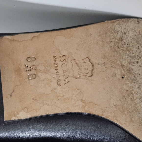 Escada Sport Black Embossed Slip-On Loafers Made in Italy 8.5 B - Picture 12 of 12